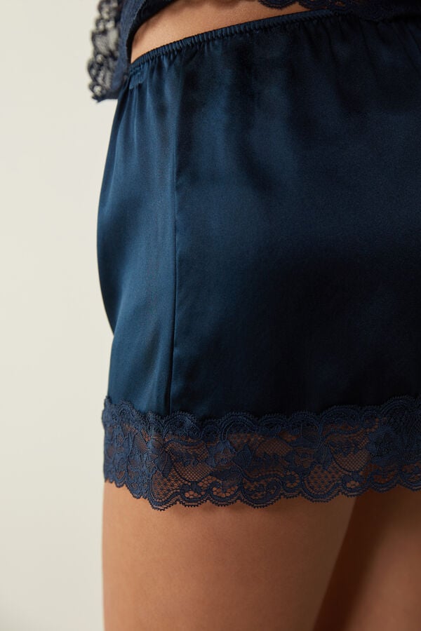 Short Intimissimi Silk Mujer Azules | YBMR-92817