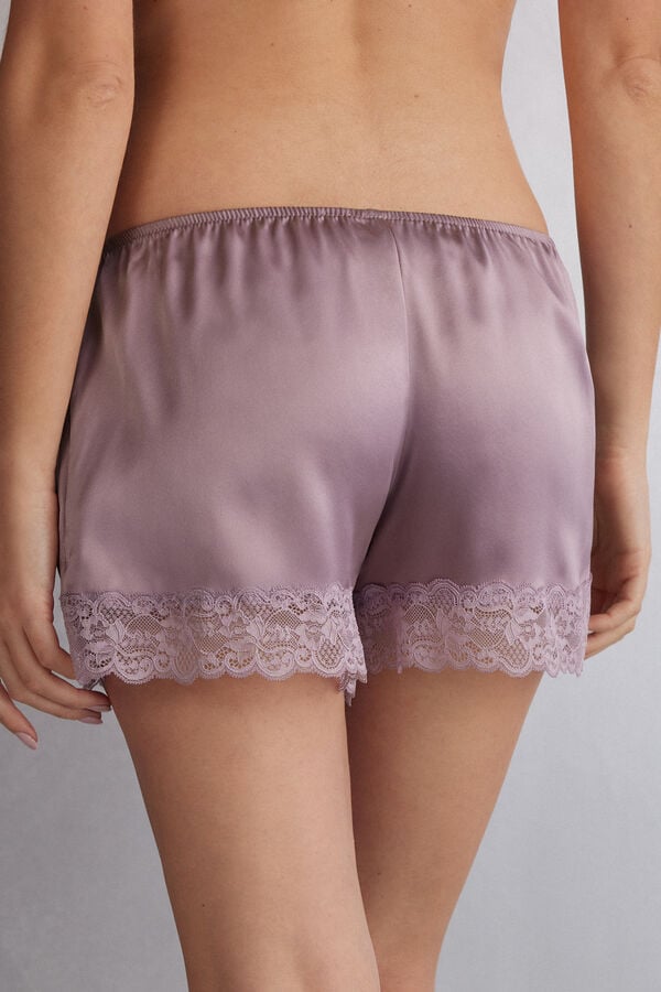 Short Intimissimi Silk Mujer Rosas | UADP-73091