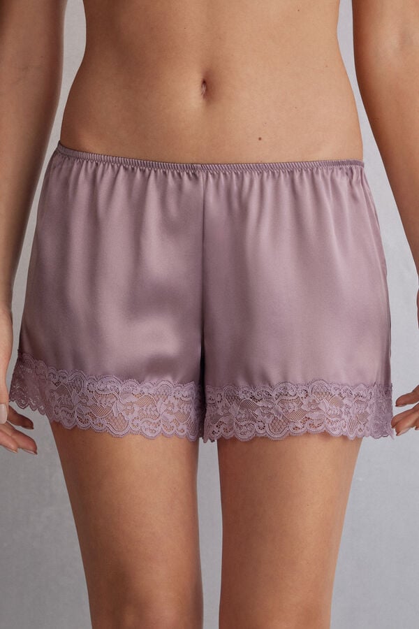 Short Intimissimi Silk Mujer Rosas | UADP-73091