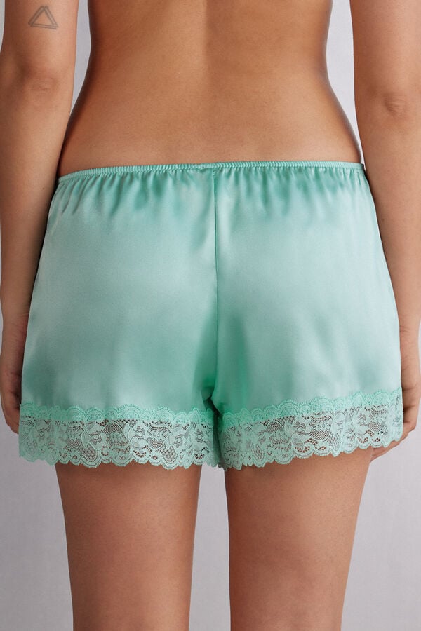 Short Intimissimi Silk Mujer Verdes | PNCX-59631