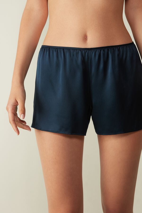 Short Intimissimi Smooth Silk-Satin Mujer Azules | EYUJ-32645