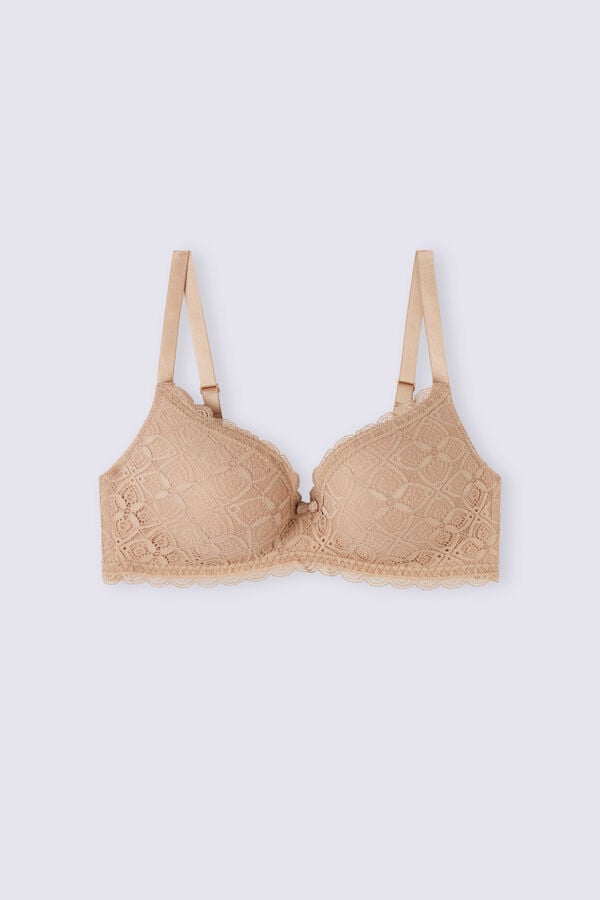 Sujetador Intimissimi Adele Triangle Lace Mujer Naranjas Beige | ISXC-50346