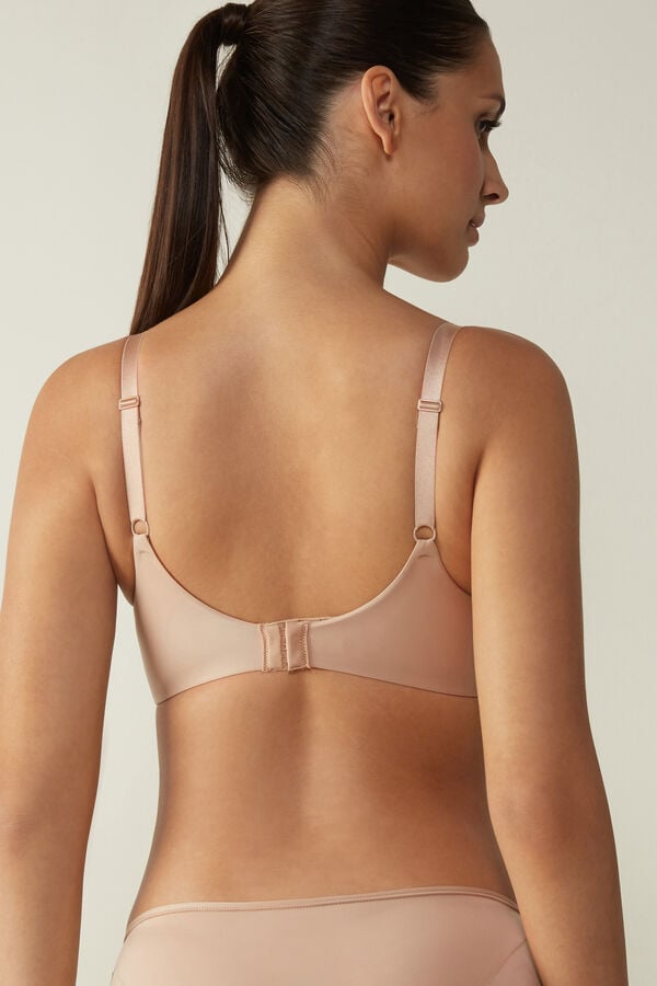 Sujetador Intimissimi Adele Wireless Boost Triangle Ultralight Microfiber Mujer Naranjas Beige | QJAF-14708