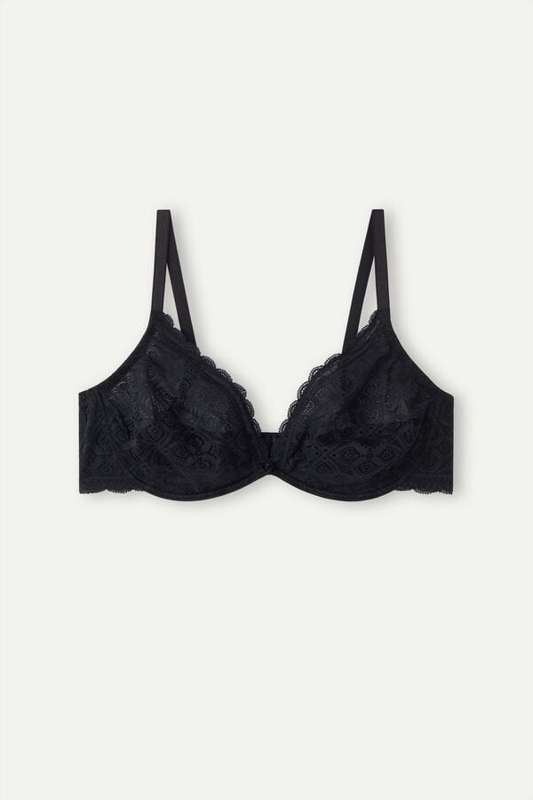 Sujetador Intimissimi Alessia Balconette Lace Mujer Negros | ZWQL-12537