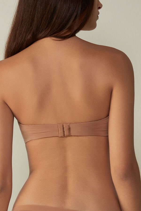 Sujetador Intimissimi Anna Bandeau Ultralight Microfiber Mujer Beige | FIEC-01964