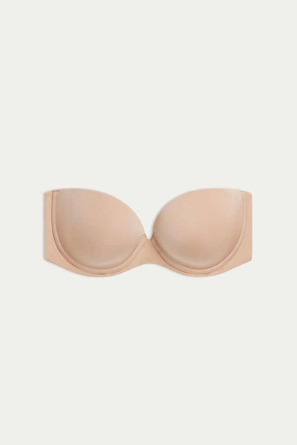 Sujetador Intimissimi Anna Bandeau Ultralight Microfiber Mujer Naranjas Beige | GTJC-16085