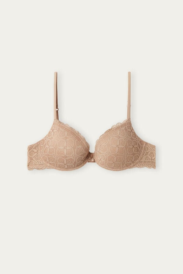 Sujetador Intimissimi Bellissima Push-Up Lace Mujer Naranjas Beige | BDET-01295