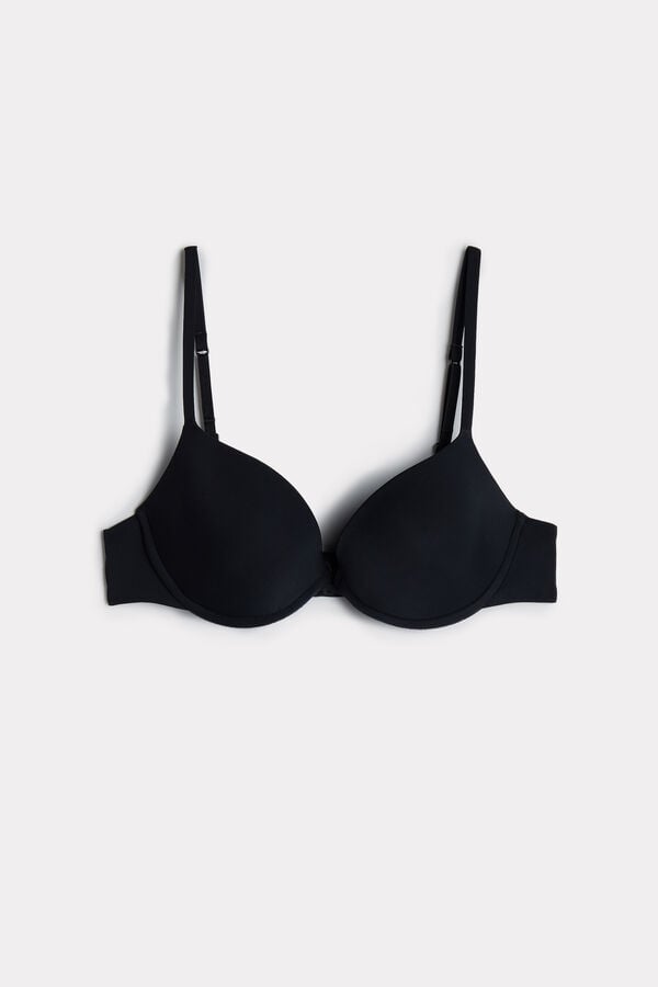 Sujetador Intimissimi Bellissima Push-Up Microfiber Mujer Negros | HDUV-41739