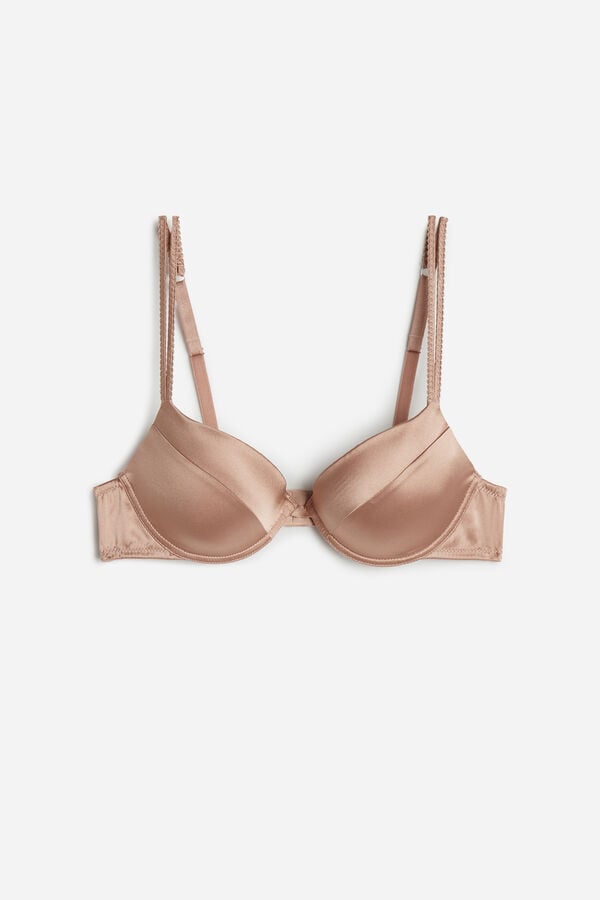 Sujetador Intimissimi Bellissima Silk Push-Up Mujer Rosas | JEVY-35618