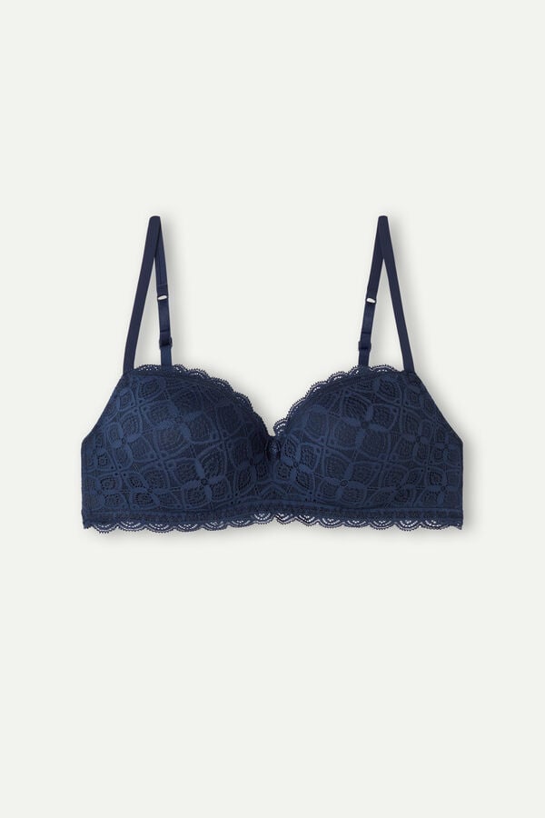 Sujetador Intimissimi Claudia Balconette Lace Mujer Azules | DGTC-30826