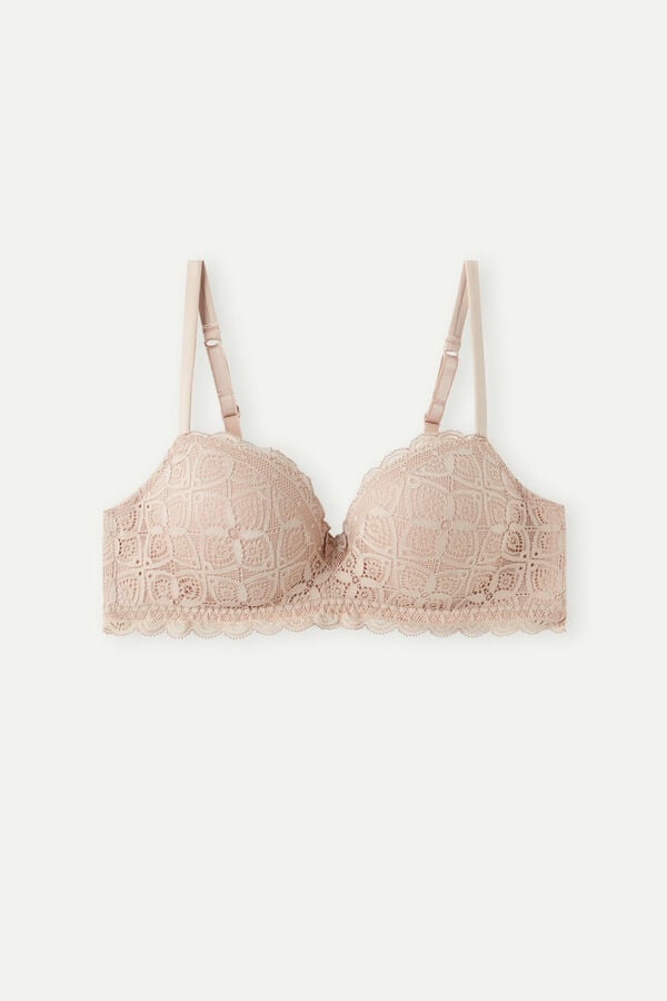 Sujetador Intimissimi Claudia Balconette Lace Mujer Naranjas Beige | NWBV-94780