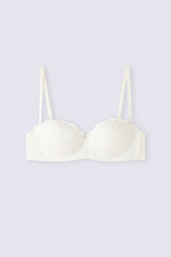 Sujetador Intimissimi Crafted Elegance Gioia Bandeau Mujer Blancos | KRHM-85012