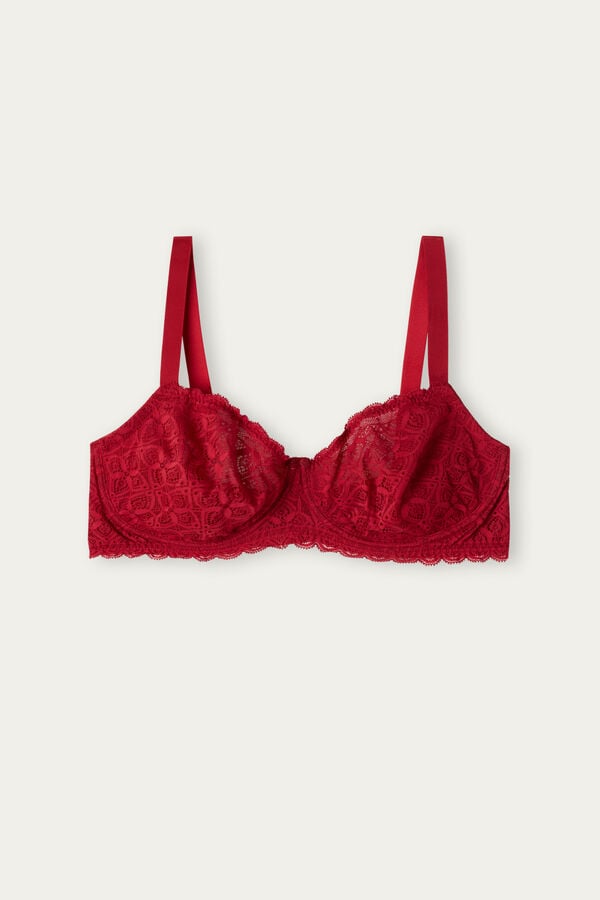 Sujetador Intimissimi Daniela Balconette Lace Mujer Rojos | PUNS-57143