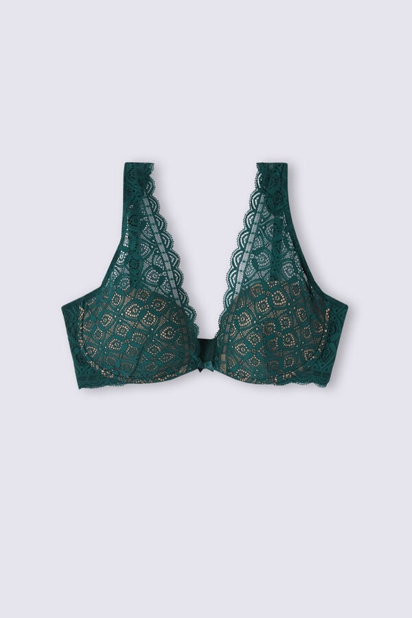 Sujetador Intimissimi Elena Balconette Lace Mujer Verdes | BTSO-12590