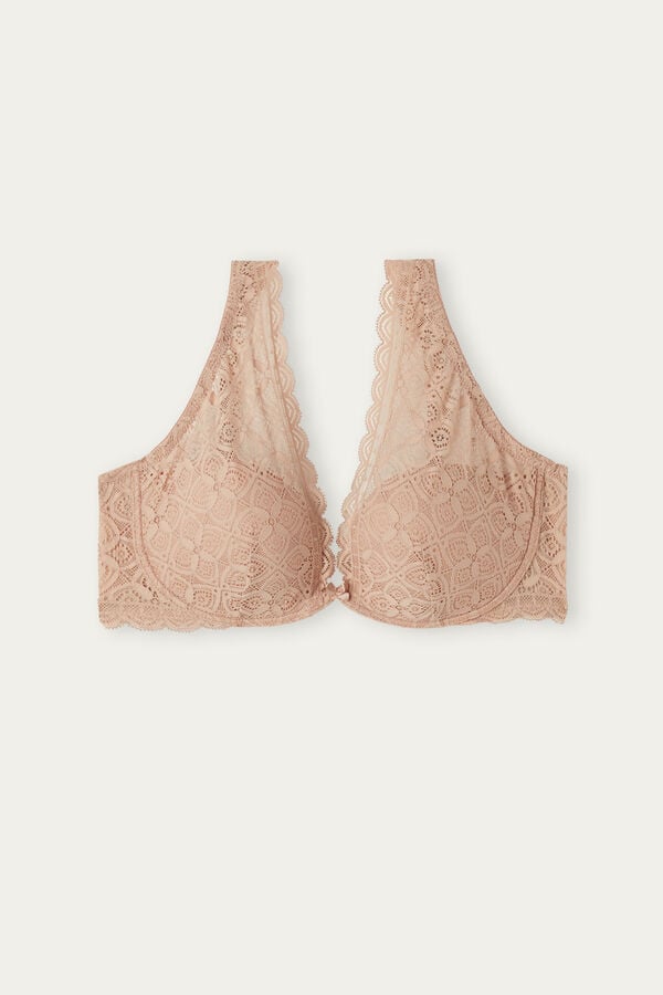 Sujetador Intimissimi Elena Balconette Lace Mujer Naranjas Beige | BWUF-80192