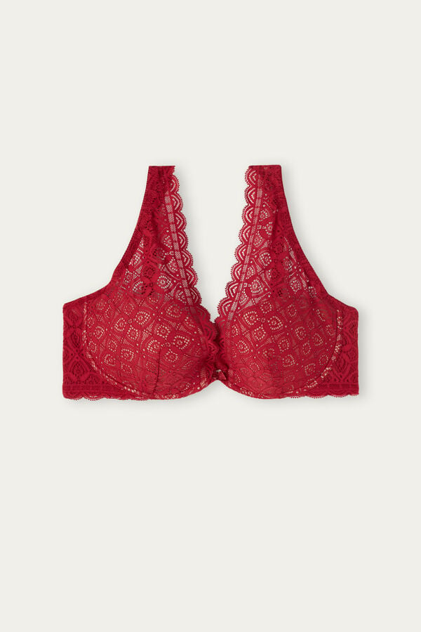 Sujetador Intimissimi Elena Balconette Lace Mujer Rojos | AXCF-18532