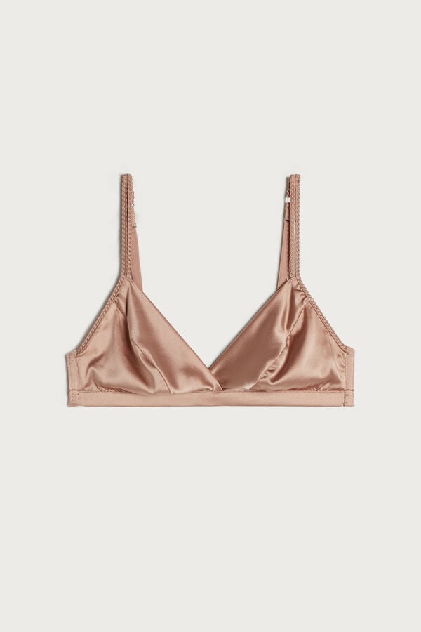 Sujetador Intimissimi Emma Refined Everydaylette Triangle Silk Mujer Rosas | QCGM-78465