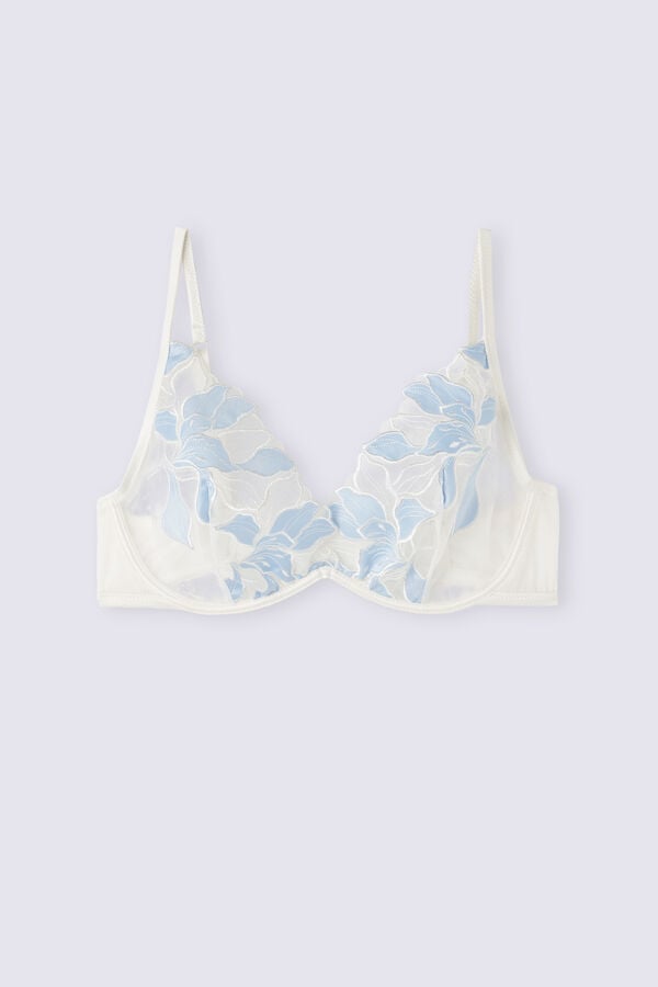 Sujetador Intimissimi Eternal Flowers Alessia Balconette Mujer Azules | RFHW-46059