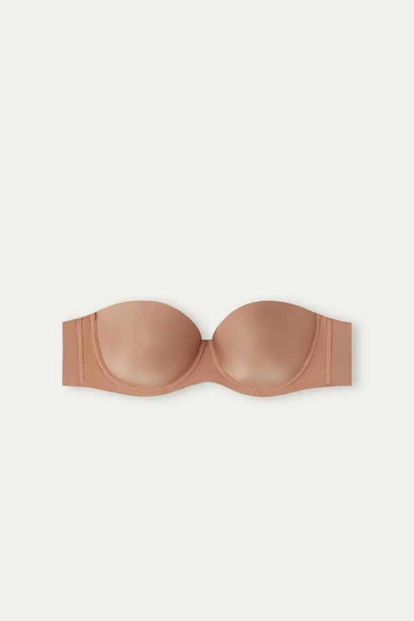 Sujetador Intimissimi Giada Microfiber Bandeau Mujer Beige | ESRQ-69745