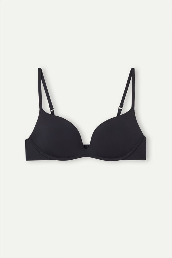 Sujetador Intimissimi Gioia Push-Up Ultralight Microfiber Mujer Negros | MBVL-15824