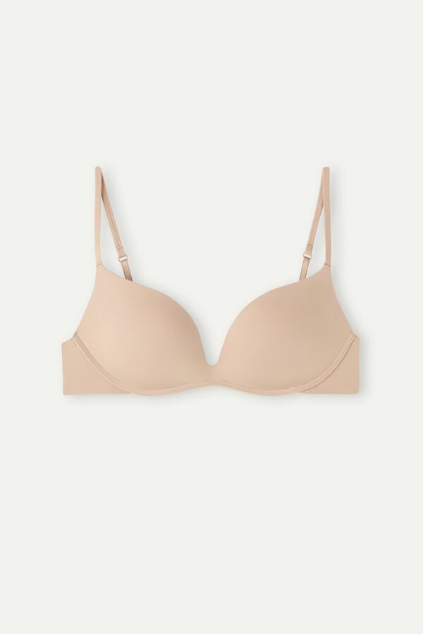 Sujetador Intimissimi Gioia Push-Up Ultralight Microfiber Mujer Naranjas Beige | QUHS-04763