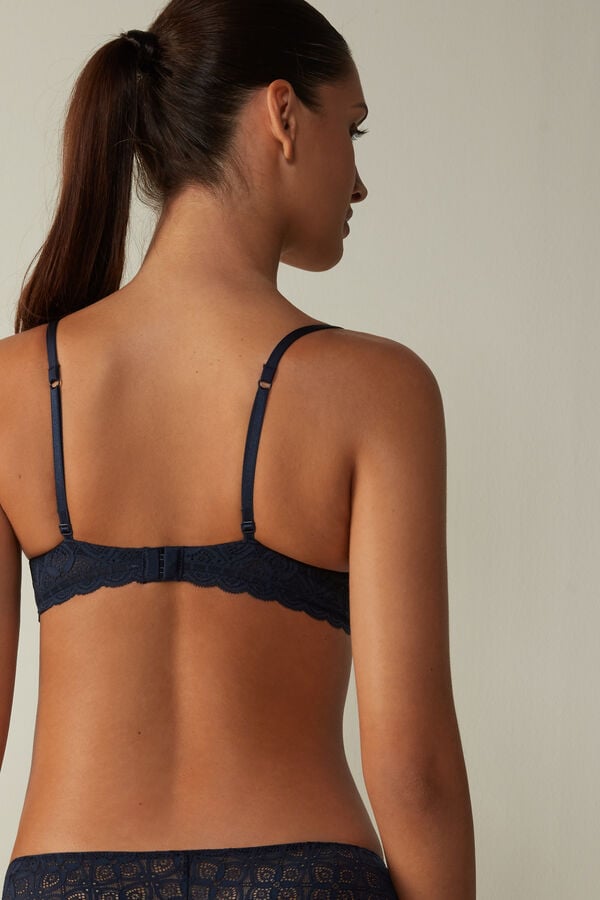 Sujetador Intimissimi Gioia Super Push-Up Lace Mujer Azules | CQVY-84635