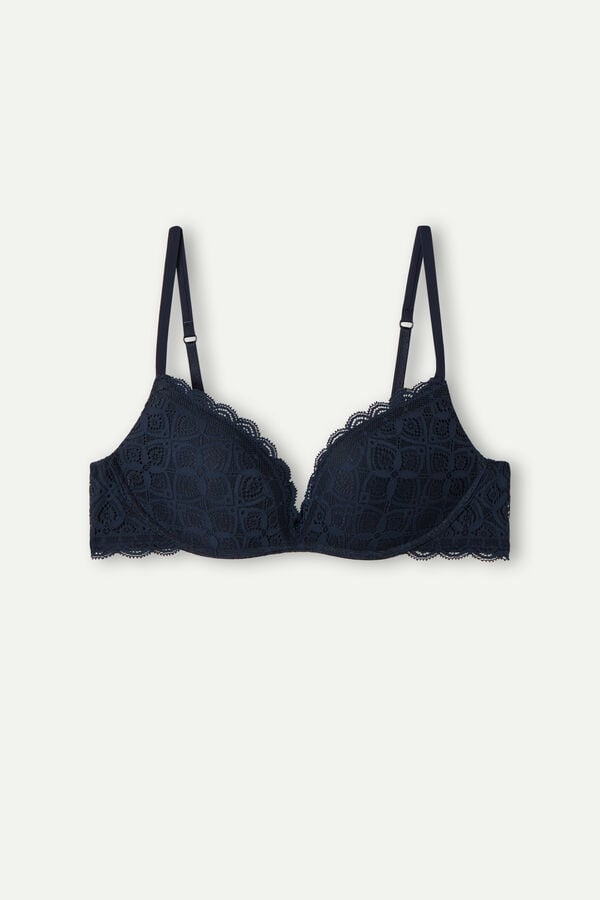 Sujetador Intimissimi Gioia Super Push-Up Lace Mujer Azules | CQVY-84635