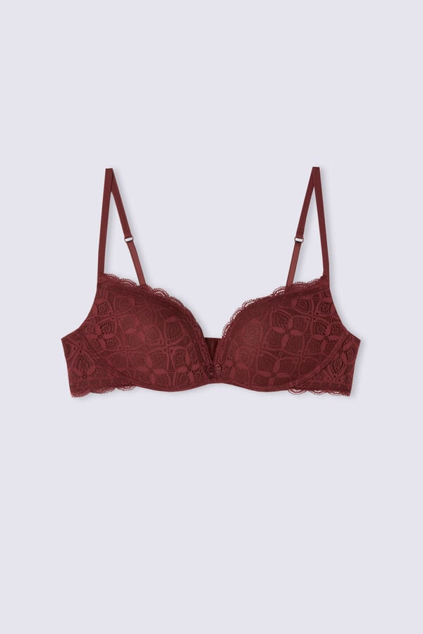 Sujetador Intimissimi Gioia Super Push-Up Lace Mujer Rojos | JYCU-83596