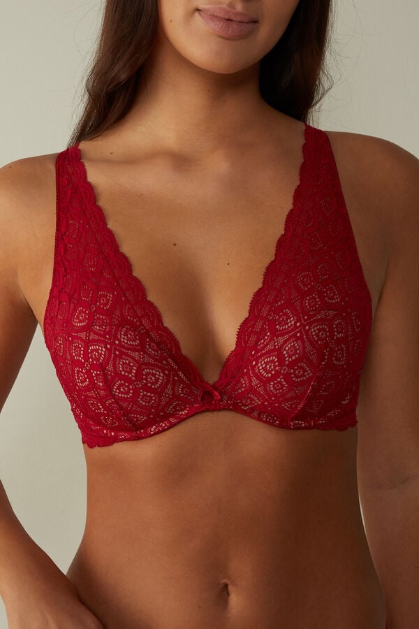 Sujetador Intimissimi Giorgia Balconette Lace Mujer Rojos | VQBC-84602