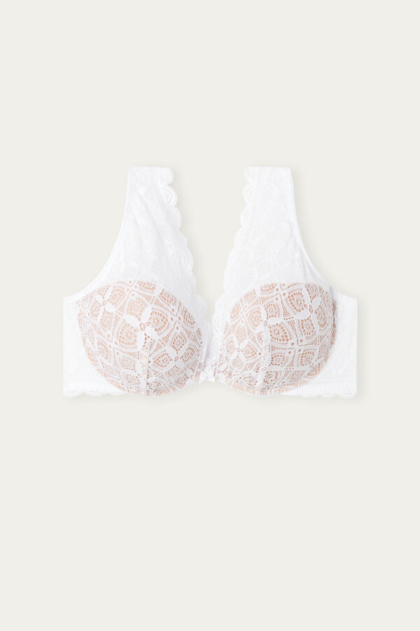 Sujetador Intimissimi Giorgia Balconette Lace Mujer Blancos | VJTE-13562