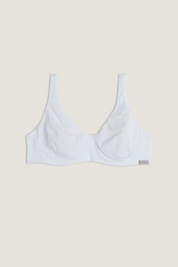 Sujetador Intimissimi Greta Balconette Cotton Mujer Blancos | QUPX-81096