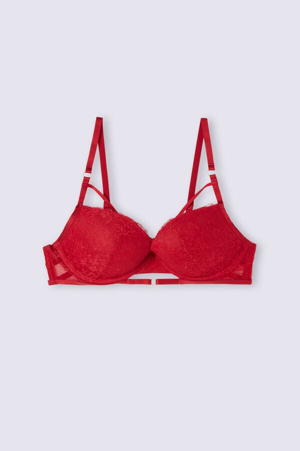 Sujetador Intimissimi Intricate Surface Elettra Push-Up Mujer Rojos | YSMZ-75329