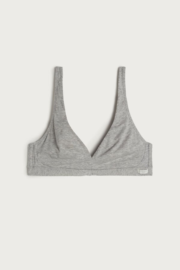 Sujetador Intimissimi Lara Cotton Triangle Mujer Grises Claro | KSOI-76023