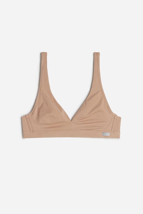 Sujetador Intimissimi Lara Cotton Triangle Mujer Naranjas Beige | LOGW-53406