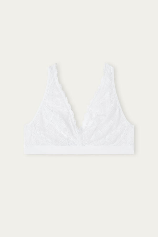 Sujetador Intimissimi Lara Triangle Lace Mujer Blancos | QKFL-59316