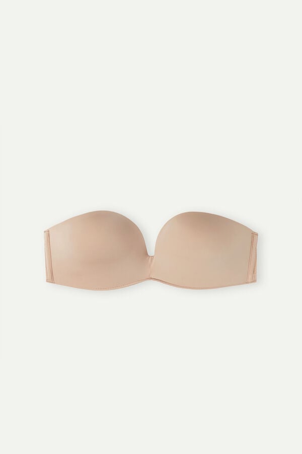 Sujetador Intimissimi Laura Bandeau Ultralight Microfiber Mujer Naranjas Beige | JMFY-49280