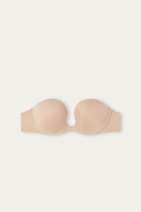 Sujetador Intimissimi Monica Bandeau Ultralight Microfiber Mujer Naranjas Beige | MCYV-36578