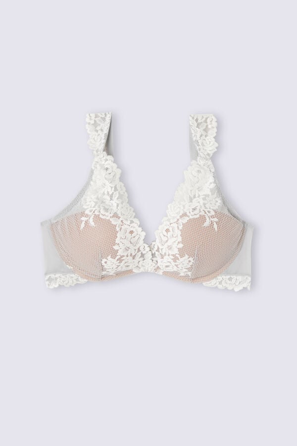 Sujetador Intimissimi Pretty Flowers Giorgia Balconette Mujer Grises | NOHQ-25694