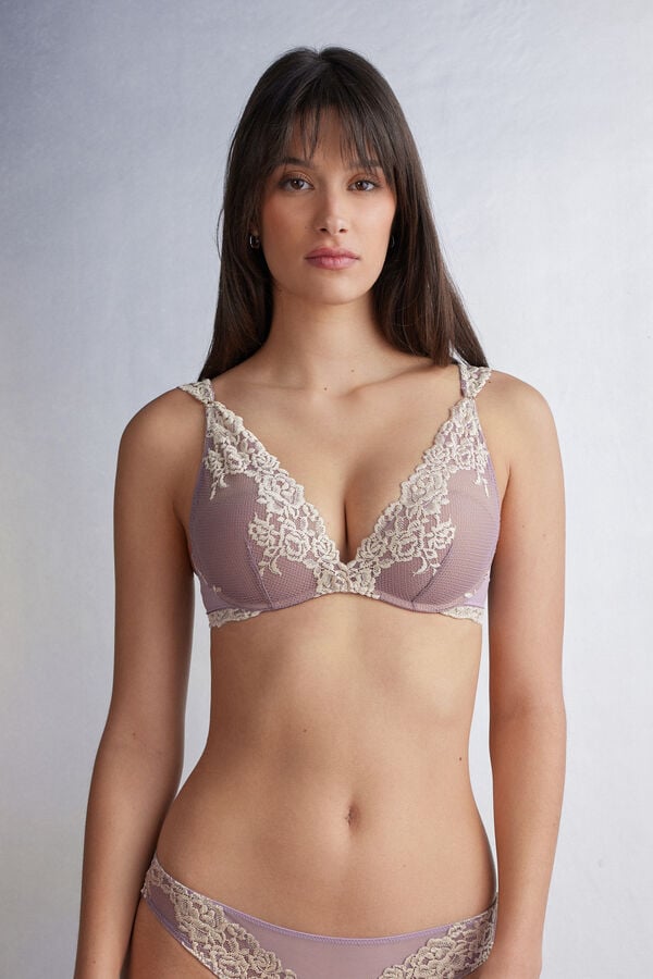 Sujetador Intimissimi Pretty Flowers Giorgia Balconette Mujer Blancos | FKNG-97154