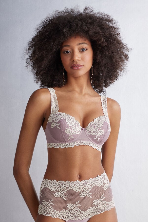 Sujetador Intimissimi Pretty Flowers Sofia Balconette Mujer Blancos | VWAY-09862