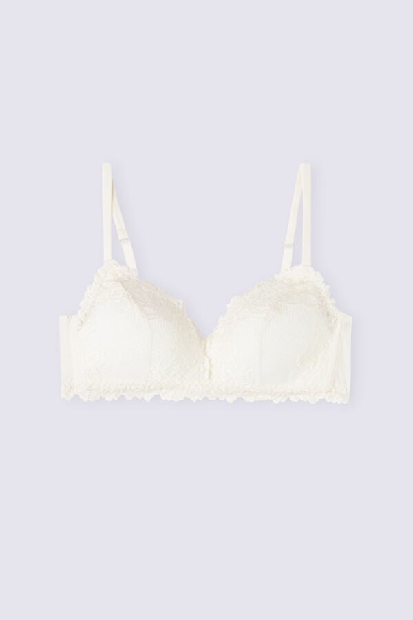 Sujetador Intimissimi Pretty Flowers Tiziana Triangle Mujer Blancos | RUDW-24071