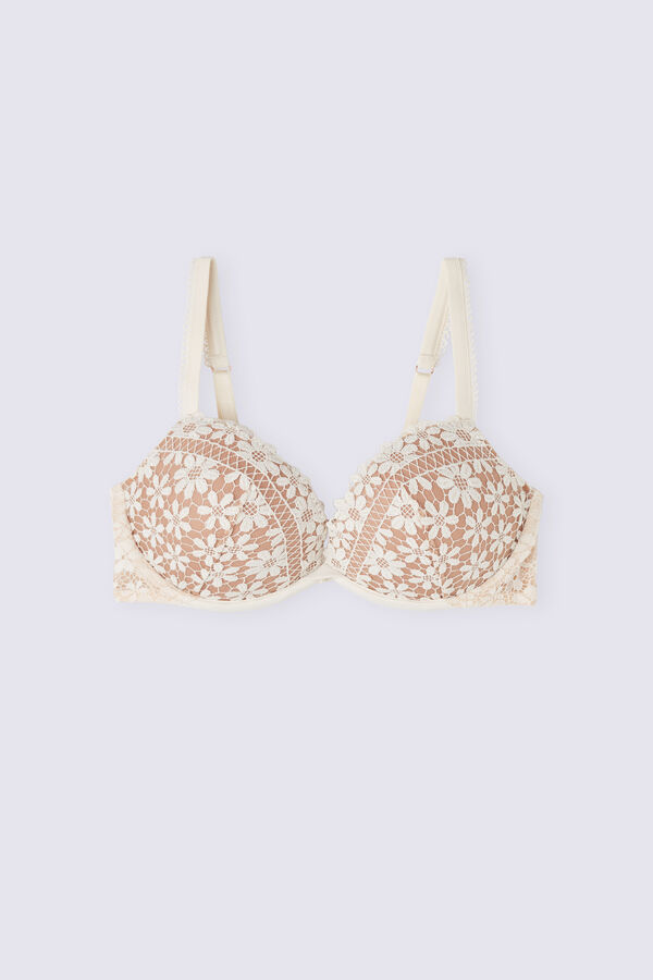 Sujetador Intimissimi Romance Yourself Silvia Push-Up Mujer Amarillos Claro Beige | QKYA-09685