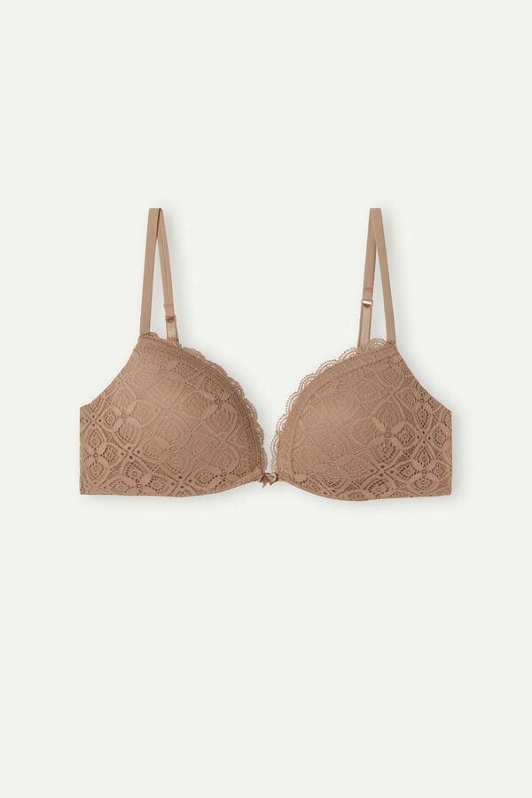 Sujetador Intimissimi Silvia Push-Up Lace Mujer Naranjas Beige | BVSQ-42896