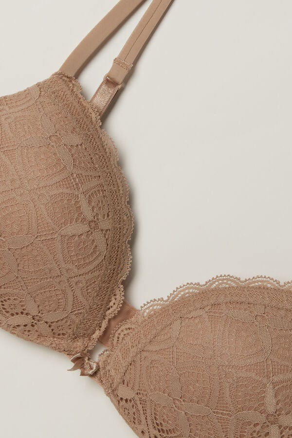 Sujetador Intimissimi Silvia Push-Up Lace Mujer Naranjas Beige | BVSQ-42896