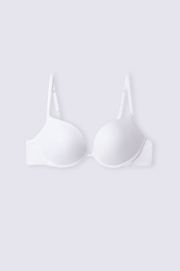 Sujetador Intimissimi Simona Super Push-Up Ultralight Microfiber Mujer Blancos | EDHF-14708