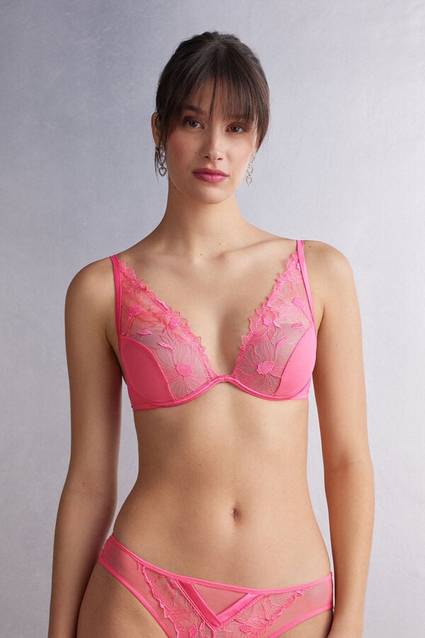 Sujetador Intimissimi Sweet Like Sugar Elena Balconette Mujer Rosas | LRJB-94810