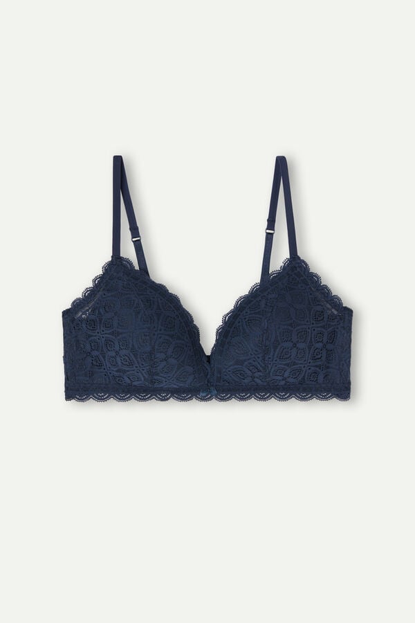 Sujetador Intimissimi Tiziana Triangle Lace Mujer Azules | TPWM-39651