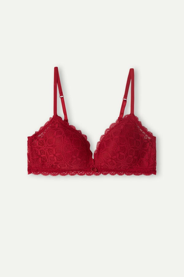 Sujetador Intimissimi Tiziana Triangle Lace Mujer Rojos | GYVU-26418