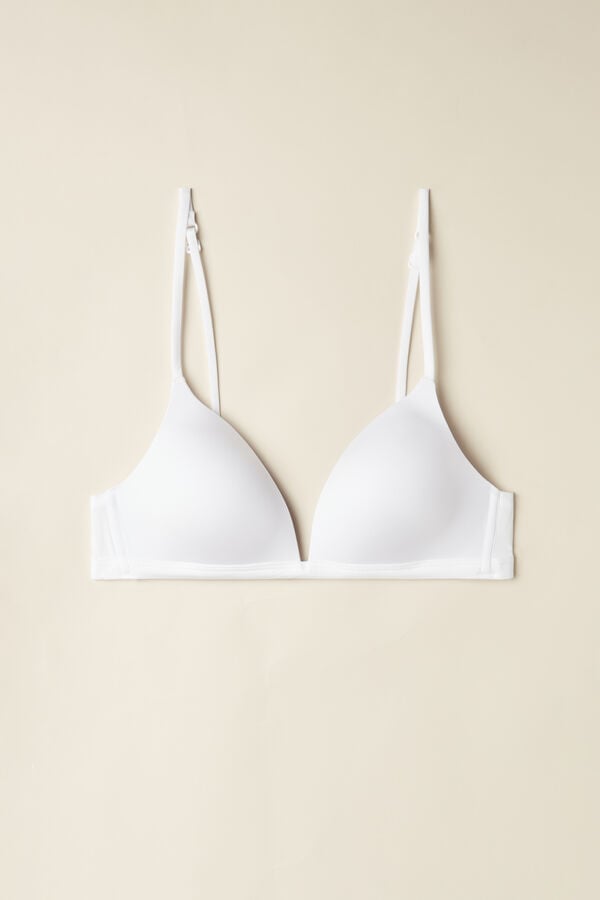 Sujetador Intimissimi Tiziana Triangle Ultralight Microfiber Mujer Blancos | CYIL-02561